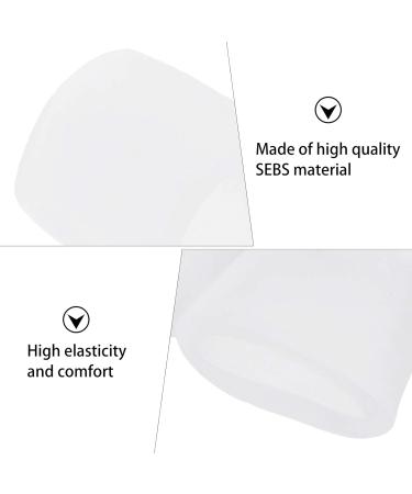 Healeved 30 Pcs Pinky Toe Silicone Sleeves - Gel Toe Caps for Toe Protection | 2.5x2cm | Transparent - 3pcs - Buy Online on SooperMarket.com