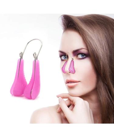 Nose Shaper Clip Nose Lifter Nose Beauty Up Lifting Tool Soft Safety Silicone Rhinoplasty Nose Bridge Straightener Corrector Slimming Device for Wide Crooked Nose Women (Purple)