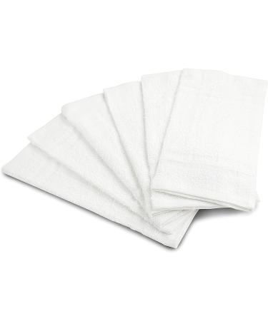 100% Cotton Washcloths 60 Pack | Highly Absorbent 400 GSM Face and Body Washcloth Bulk Pack | Soft Fingertip Towel for Bath Room | 12 x 12 Inches | White Pack of 60 - Buy Online on SooperMarket.com