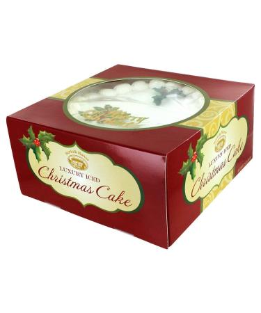 Norfolk Manor English Marzipan Top Iced Christmas Pudding Cake Imported from England 32 oz