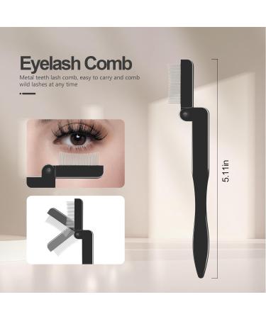 SWEET VIEW Professional Eye Makeup Tools Set - Eyelash Comb Separator Brow Brush & Curler for Perfect Lashes - International Shipping - Buy Online on SooperMarket.com
