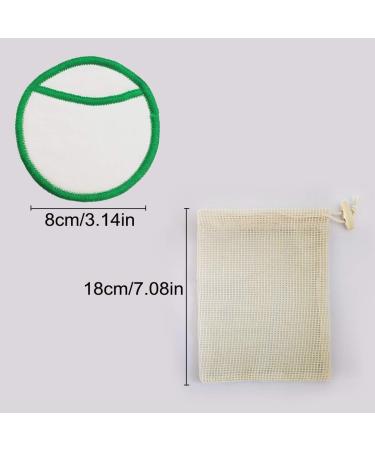 Make Up Remover Pads JUSTDOLIFE 12PCS Makeup Remover Pad 3-Layer Washable Cotton Rounds Makeup Removal Pad - Buy Online on SooperMarket.com