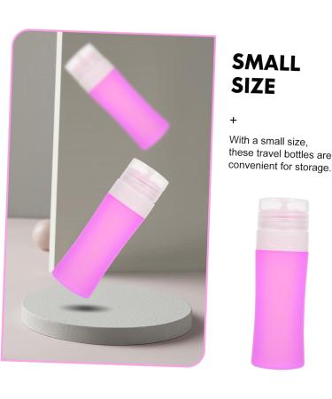 Mikinona Travel Storage Bottle Cylindrical Bottling Shampoo Bottle Refillable Bottle Shampoo Containers Silicone Liquid Bottle Empty Storage Silica Gel Cosmetic Set Bottle Purple Travel 11.4X3.6CM Purple - Buy Online on SooperMarket.com