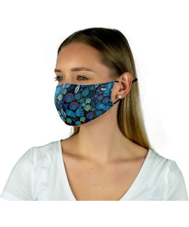 P.A.C. Lightweight 2 Pack Premium Masks | Washable Reusable Oeko-Tex 100 | Everyday Comfort in Tropata & Total Black - Buy Online on SooperMarket.com