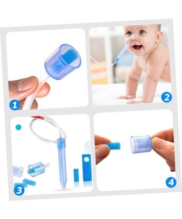 Baby Nasal Aspirator Set - Safe Nose Suction for Babies - Blue - Buy Online on SooperMarket.com