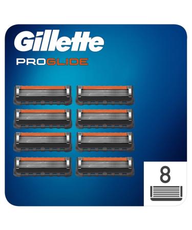 Gillette ProGlide Razor Blades Men Pack of 8 Razor Blade Refills with Precision Trimmer 5 Anti-Friction Blades (Packaging May vary)