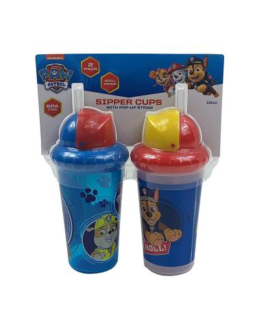 Cudlie Paw Patrol Baby Boy 2 Pack 10 oz Pack of Sippy Cups with Straw & Easy Close Lid
