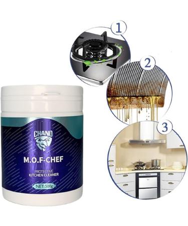 M.O.F-CHEF Protective Kitchen Cleaner - Heavy Duty Degreaser & Chef Cleaner Powder (500g) - Ideal for International Shipping - Buy Online on SooperMarket.com