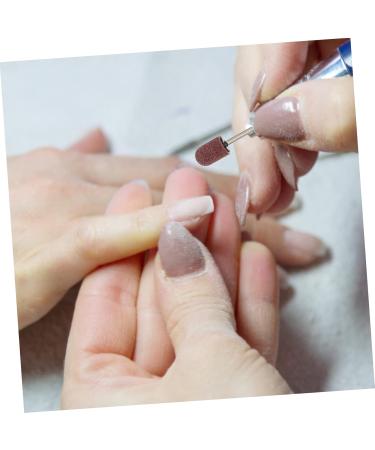 Anneome 1 Set Nail Sand Ring Cap Nail Cuticle Drill Bit Nail File Bits Portable Drill Kit U as Acrilicas Nail Salon Accessory Nail Drill Bits Pro Tools Foot Head Box 8x6cm Rosy - Buy Online on SooperMarket.com