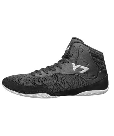 Fox-Fight Y7 martial arts shoes |Ringer shoes |For women and men |Breathable flexible |Suede |Athletics fitness shoes 46 EU black and white