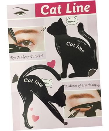 Mikinona Stencils 2pcs Eyeshadow Stencil Eye Stencil Eyeliner Model Card Cat Eye Stencil - Buy Online on SooperMarket.com