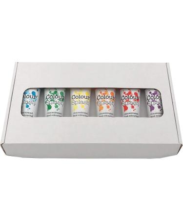 Colour Splash Food Colouring Gel Rainbow Colours 6 Set supplied in shrink wrapped retail gift box with window Easy to Use Squeezy Tubes Transform Plain Cakes Into Bright Eye-Catching Creations - Buy Online on SooperMarket.com