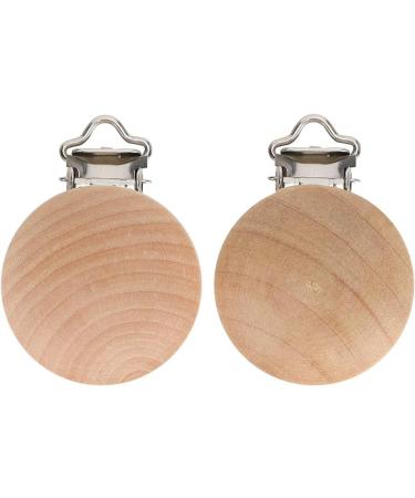 Hztyyier 5Pcs Beech Wood Pacifier Clips - Durable & Stylish Holder for Toddlers & Babies - Buy Online on SooperMarket.com