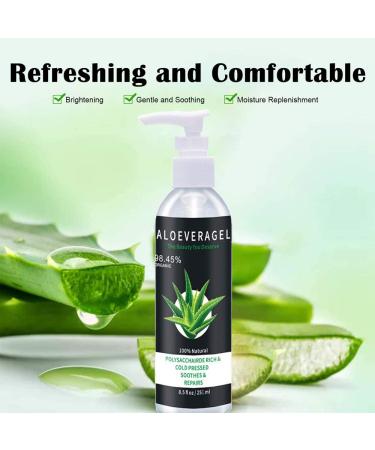 Aloe Vera Gel for Face Scalp & Hair - Soothing After Sun Moisturizer | International Shipping Available - Buy Online on SooperMarket.com