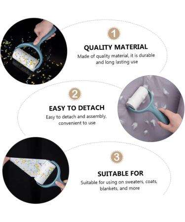 Toddmomy Lint Roller Set Pet Hair Remover for Clothes Cars & Rugs | Sticky Roller for Fuzzy Area Rugs & Cat Hair - Buy Online on SooperMarket.com