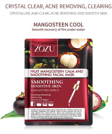 Moisturizing Mask 8 Pieces Fruit Face Mask Face Mask Sheet Moisturizing Facial Tissue Beauty Mask Face Mask Nourishing Soothing Care for All Skin Types Type 2 - Buy Online on SooperMarket.com