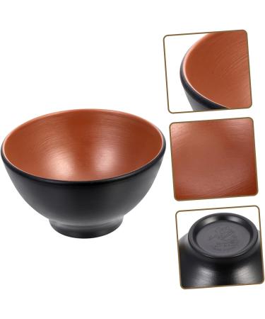 Zerodeko 3pcs Anti-Earth Clay Ramen Bowl De Ceramic Snack Bowls Household Rice Bowl Japanese Bowl Miso Soup Bowls Ceramic Soup Bowl Snack Dish Food Container Commercial Round Bowl 12X12X6.3CMx3pcs Blackx3pcs - Buy Online on SooperMarket.com