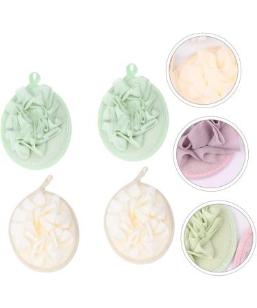NOLITOY 12 Pcs Natural Flower Bath Sponges - Soft Shower Cleaning Sponges for Bubble Making & Bathing | Eco-Friendly Loofah & Net Mesh Material - Buy Online on SooperMarket.com