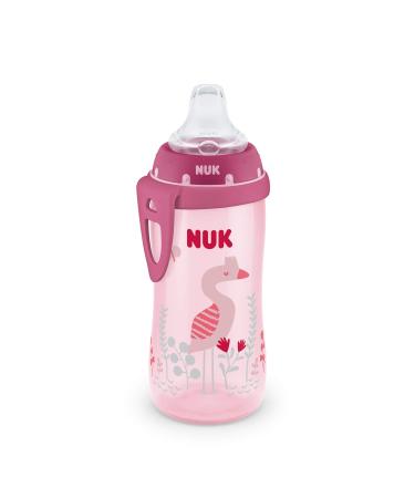 NUK Silicone Spout Active Cup  Flamingo or Dinosaur Assorted Colors  10-Ounce
