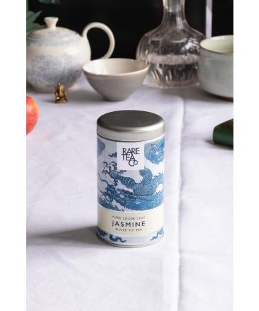 Rare Tea Co. Jasmine Silver Tip White Tea 25g Tin - Premium Loose Leaf Blend - Buy Online on SooperMarket.com