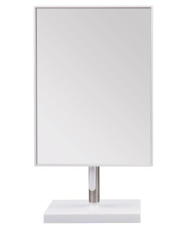 TITANIA cosmetic mirror white plus metal approx. 21.5 x 16 cm height 30 cm pack of 1 (1 x 547 g)