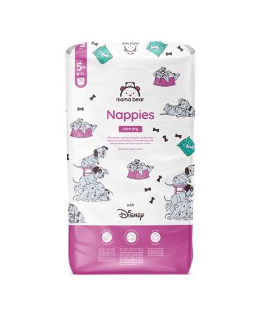 Amazon Brand: Mama Bear Disney Ultra Dry Diapers Size 5+ (11-17 kg) White 72 Count (1-Pack) Size 5+ (11-17 kg) Single Pack