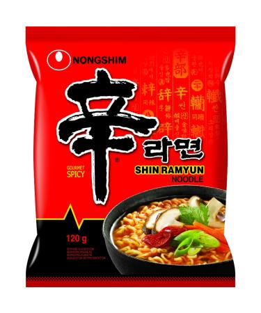 NONGSHIM - Instant Noodles Shin Ramyun - (1 X 120 GR) Instant Noodles Shin Ramyun 120 g (1 pack)