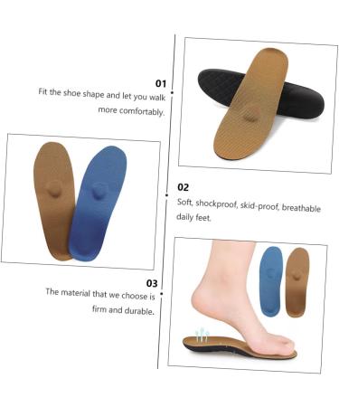 Orthopedic Tan Sneakers with Arch Support | 2 Pairs Insole Plantar Fasciitis Sports Shoes | Healeved Elastic Absorption Insoles - 25.5X8.2X2.3cm - Buy Online on SooperMarket.com
