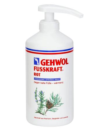 GEHWOL Fusskraft Red dry skin foot cream warming 500 ml with dispenser 500 ml (1 pack)