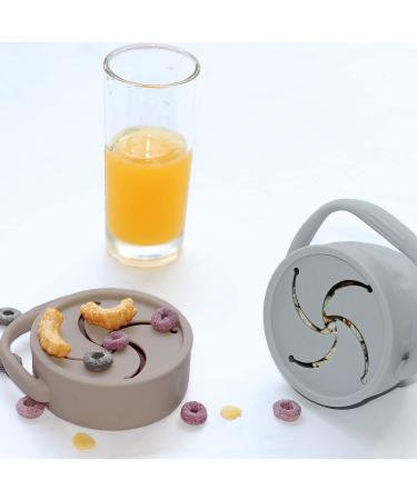 GINBEAR No Spill Collapsible Silicone Snack Cup for Toddlers - Argil - Buy Online on SooperMarket.com