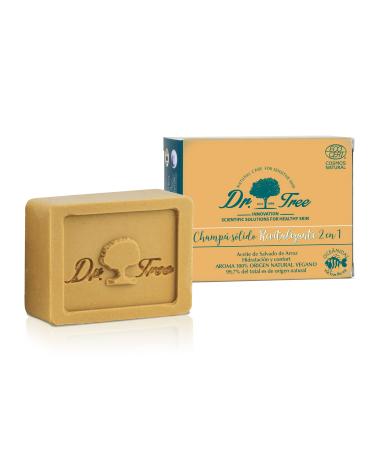 Dr.Tree |2-in-1 revitalizing firm shampoo + organic flushing |Strengthens protects and maintains |All hair types |99% ecocert natural ingredients |75g