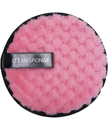 Pink Makeup Remover Puff Makeup Remover Puff Soft Breathable Kindly to Skin Cozy Touch Multifunctional Cosmetic Remove Tool Reusable Face Clean Sponge Makeup Remover Pads Cotton Balls and Swabs