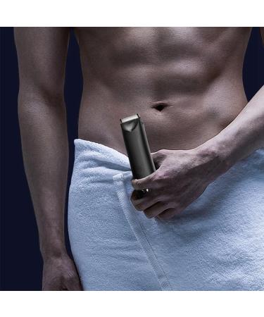 Trimmer for Men Replaceable Ceramic Blade Heads Waterproof Wet/Dry Groin & Body Shaver Groomer Easy to Use B - Buy Online on SooperMarket.com