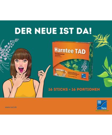 Urinary Tea TAD Supports Urinary Tract Health | 16 Sticks (1 Pack) International Shipping Available - Buy Online on SooperMarket.com