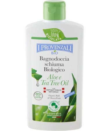 BIO Bagnoschiuma Biologico Aloe & Tea Tree Oil 400 ml - Addolcente | Natural Organic Shower Gel for Soft Skin | International Shipping Available - Buy Online on SooperMarket.com