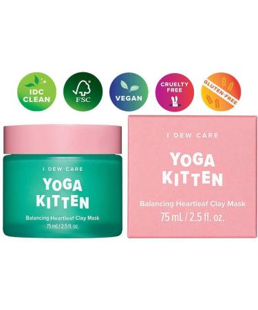 I Dew Care Yoga Kitten Heartleaf Clay Mask - Balancing Skincare 2.53 fl oz - Buy Online on SooperMarket.com