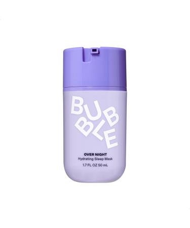 Bubble Skincare Over Night Hydrating Sleep Mask - Gentle Exfoliating Overnight Face Mask for Skin Barrier Repair - Formulated with Mandelic Acid & Sodium PCA to Hydrate Brighten & Soothe Skin (50ml)