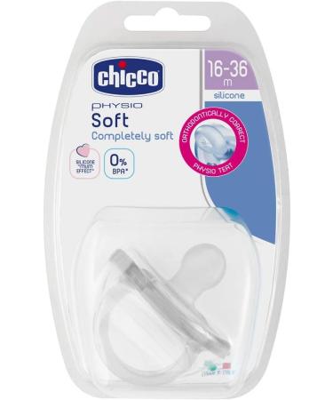 Chicco Soother Physio Soft 16+ Months Silicone - Transparent | Buy Online - Buy Online on SooperMarket.com