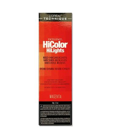L'oreal Excellence Hicolor, Red Magenta Highlights, 1.2 Ounce Magenta 1.2 Ounce (Pack of 1)