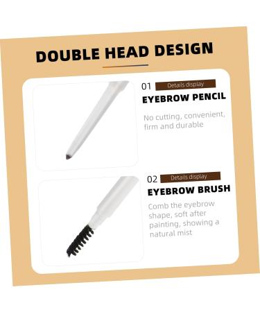 Beavorty 6 pcs Double-Headed Eyebrow Pencil gray eyebrow pencils Eyebrow Brush eyebrow powder wild - Buy Online on SooperMarket.com
