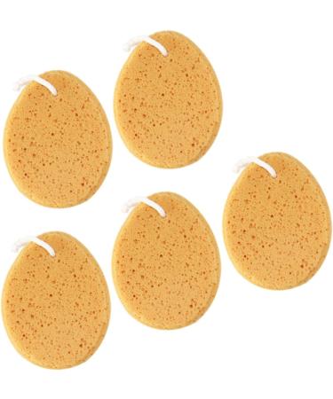 Angoily 5pcs Loofah Sponge Set - Natural Exfoliating Bath Sponges for Men | Shower & Body Care - Buy Online on SooperMarket.com