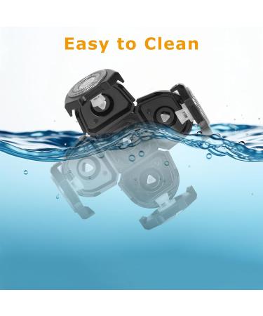 5 Men's Electric Shaver Replacement Heads - Razor Heads for Bald & Face Shaving | Beard Cutter with Brush Accessories - Buy Online on SooperMarket.com