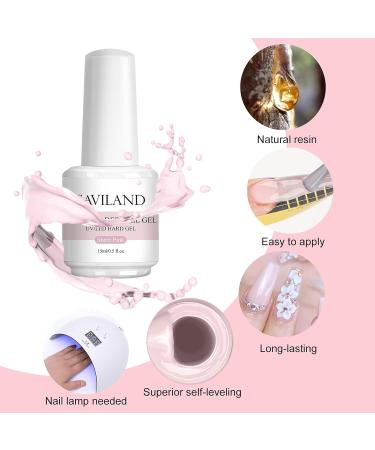 Saviland 5-In-1 Builder Nail Gel - Light Pink 15ml | U V/LED Nail Polish for Professional Manicure and Nail Repair - Buy Online on SooperMarket.com