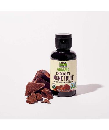 Now Foods Organic Monk Fruit Liquid Sweetener - Zero-Calorie Chocolate 1.8 fl oz - Buy Online on SooperMarket.com