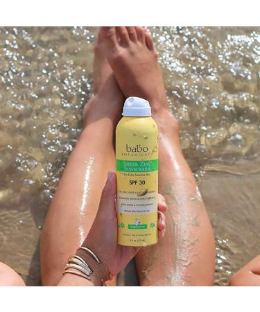 Babo Botanicals Sheer Zinc SPF 30 Continuous Spray Sunscreen - 100% Mineral, Unscented (12 Fl Oz, Pack of 2) - Buy Online on SooperMarket.com