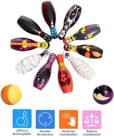 JOYIN Halloween Foam Bowling Set for Kids - Party Game for Indoor & Outdoor Fun! - Buy Online on SooperMarket.com