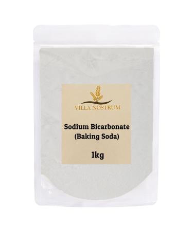 Baking Soda Sodium Bicarbonate 1kg by Villa Nostrum Pure Baking Soda for Baking Cleaning Bath Bombs
