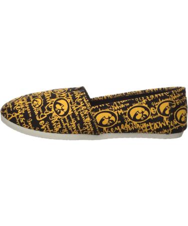 FOCO NCAA Iowa Hawkeyes Women's Canvas Slip On Shoes - Size Medium/7-8, Team Color - Buy Online on SooperMarket.com