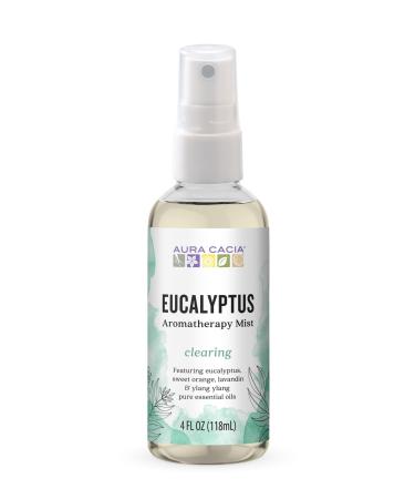 Aura Cacia Room and Body Mist Clearing Eucalyptus 4 Fluid Ounce Eucalyptus 4 Fl Oz (Pack of 1)