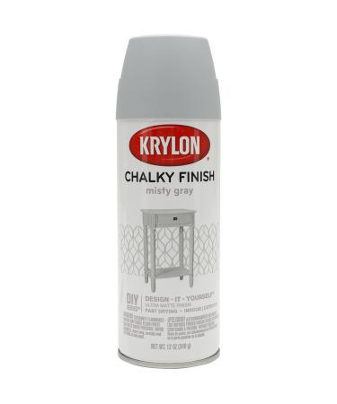 Krylon K04102007 Chalky Finish Spray Paint  Misty Gray  12 Ounce Misty Gray 12 Ounce (Pack of 1)